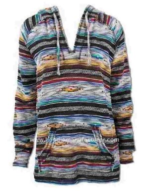 wholesale fashionable unisex Mexican baja hoodie manufacturer