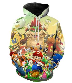 mario sweatshirt 3d-printed hoodies wholesale manufacturer