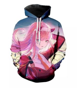 custom zero two printed hoodie manufacturer