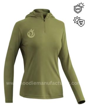 wholesale polyester unisex long sleeve upf 50+ fishing shirt with hood manufacturer