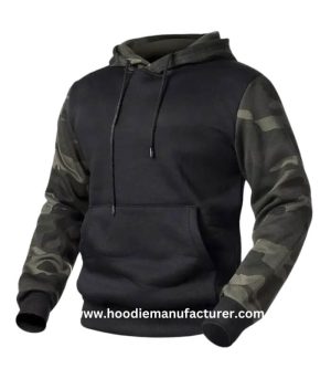 custom heavyweight french terry vintage camo hoodie for men