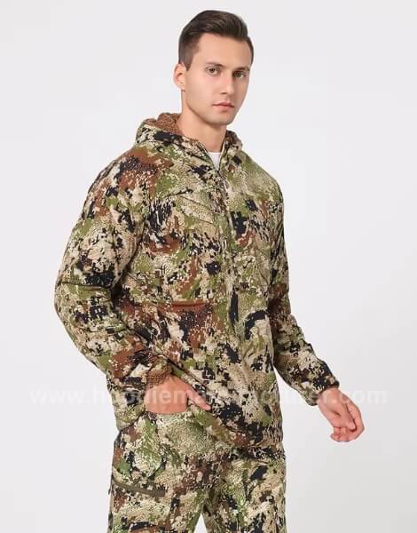 mens wholesale camo hunting hoodie manufacturer