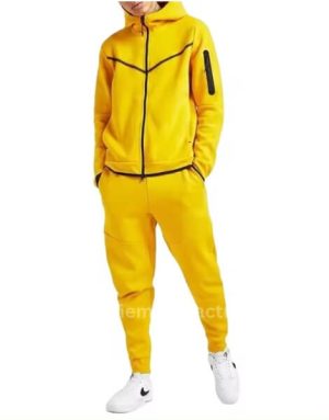 wholesale full zip-up cotton tech fleece hoodie for men manufacturer