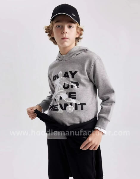 wholesale premium quality little boys hoodies with custom logo