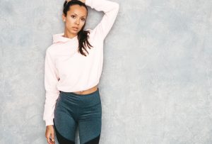 wholesale crop hoodie with leggings