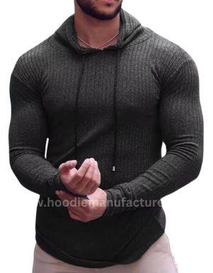 embroidered polyester custom turtleneck polo hoodie