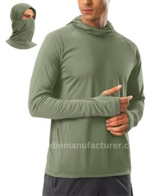 men's fishing sun hoodie with mask