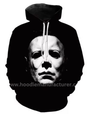 michael myers 3d printed horror movie hoodie