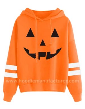 unisex cute printed halloween pumpkin hoodie