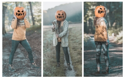 Halloween hoodie with jeans or leggings and shoes
