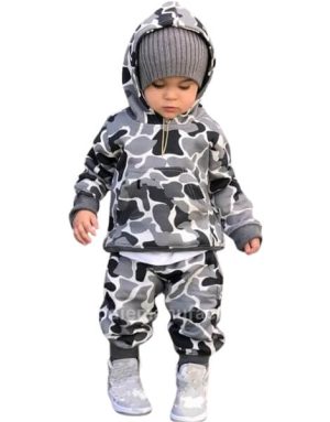 6m-5yrs baby boys camo hoodie