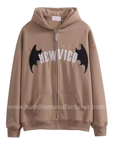 custom zip-up vintage halloween sweatshirt