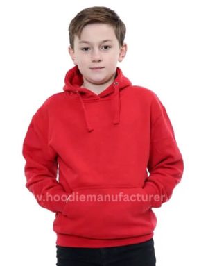 o-neck boys red hoodie sweatshirts