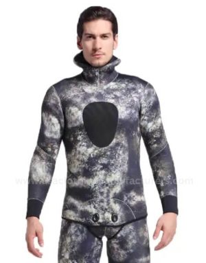 unisex camo printed scuba oversized zip hoodie