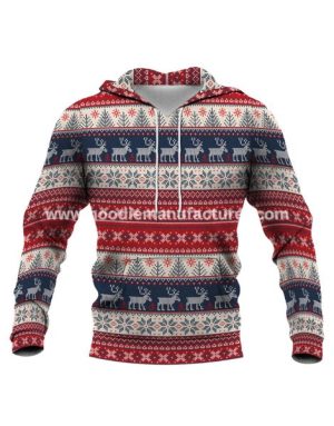 men cotton christmas thermal hoodie wholesale