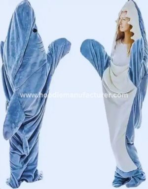 polyester soft shark blanket hoodie manufacturer
