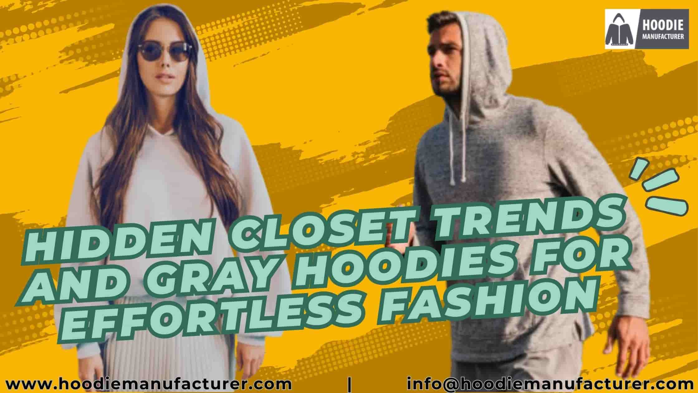 custom grey hoodie manufacturer