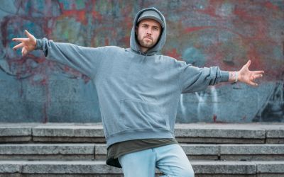 high contrast gray hoodie manufacturer