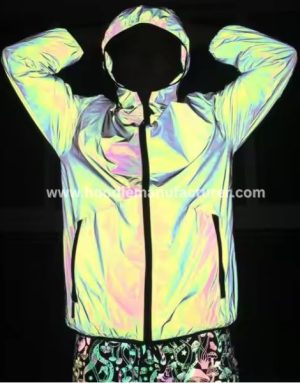 Holographic High Visibility Waterproof Hoodies Manufacturer
