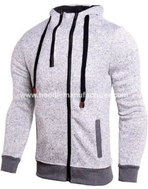 men windproof cotton asymmetric hoodies supplier