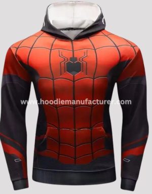 Polyester 3D Printed Spider Hoodie Wholesale
