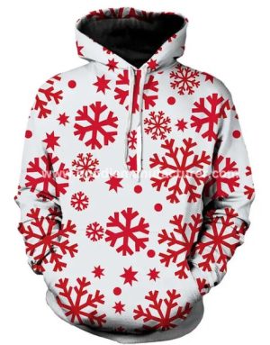 red and white christmas themed sweatshirts wholesale