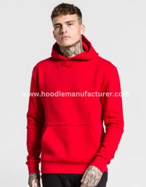 men sweat-wicking red gym hoodie manufacturer