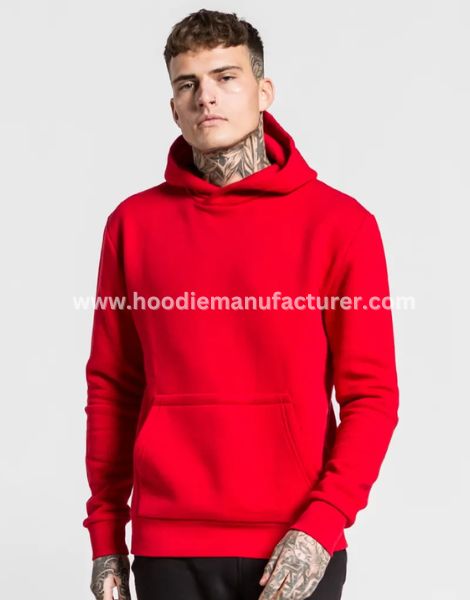 men sweat-wicking red gym hoodie manufacturer