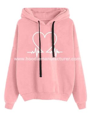 Women Love Print Valentine Hoodie Suppliers