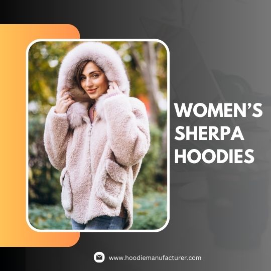 women sherpa hoodies