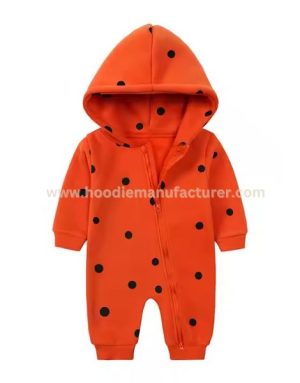 Baby Cotton Zipper Romper Hoodie Supplier