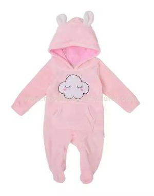 Wholesale Long Sleeve Romper Hoodie for Newborn Baby