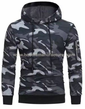 Men Cotton Camouflage Designed Hoodies Manufacturer