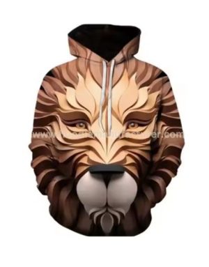 Men Polyester 3D Animal Printed Hoodies Wholesale