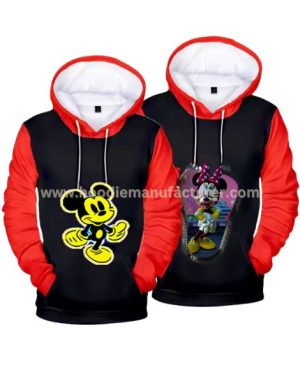 minnie and mickey printed matching sweatshirts manufacturer