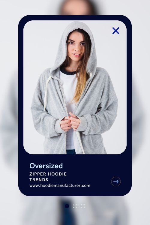 oversized zipper comfort