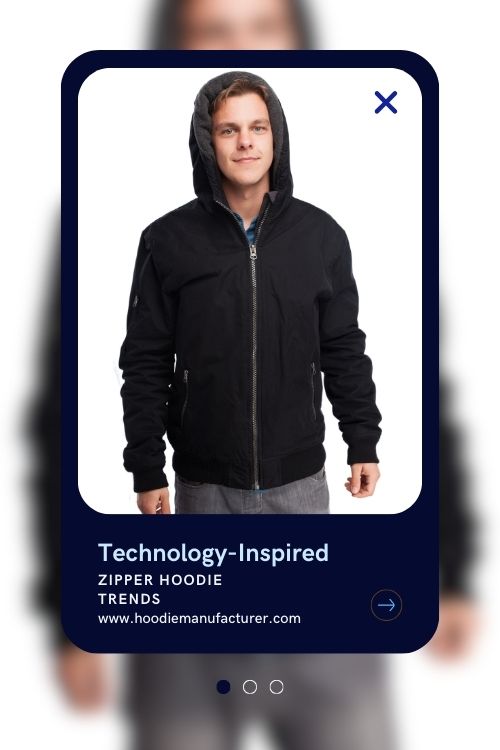 technology zipper hoodies