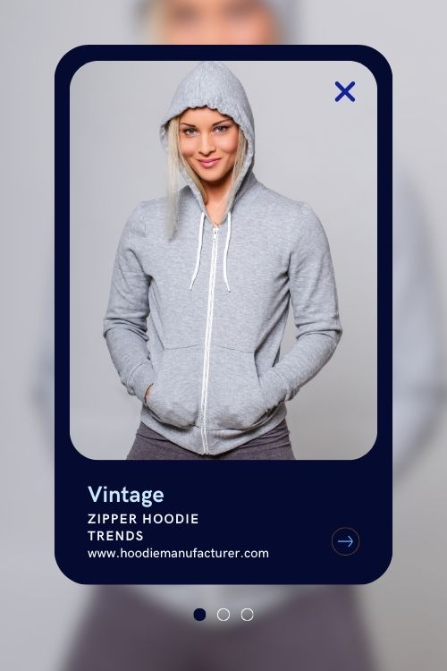 vintage zip up hoodie