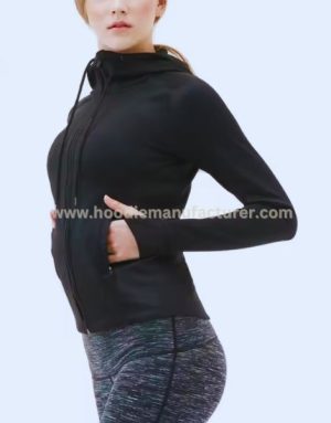 Women Lightweight Performance Full Zip Hoodie Manufacturer