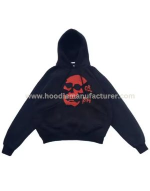 Human Skull Printed Embroidered Hoodie Wholesaler