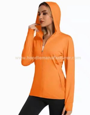 Women Lightweight Thin Zipper Hoodies Suppliers