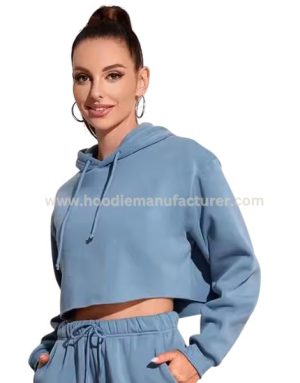 Women Cotton Oversized Crop Hoodies Wholesale