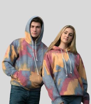 Custom Street Style Unisex Tie Dye Hoodie