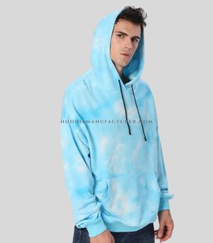 Sky Tie Dye Cotton Hoodie Vendor