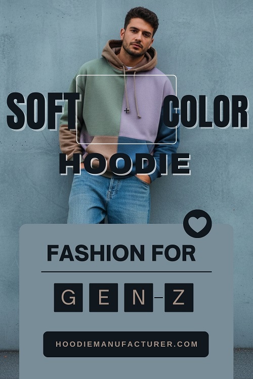 wholesale gen-z fashion soft color hoodies