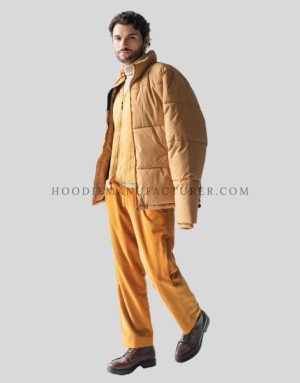 high neck puffer jacket for men supplier