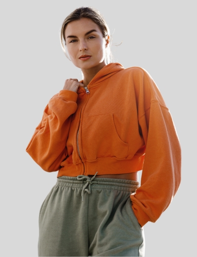 wholesale crop top hoodie in turkey