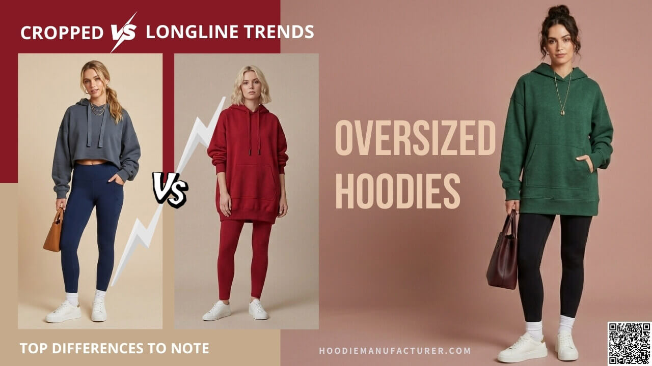 cropped and longline oversized hoodies highlighting modern streetwear style differences