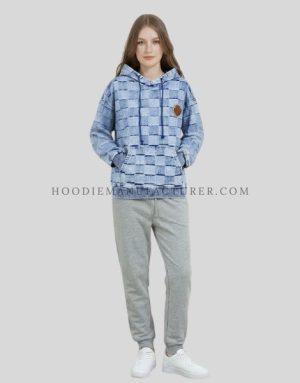 casual denim hoodie supplier