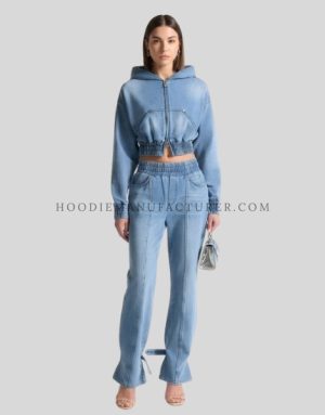 denim vest hoodie supplier
